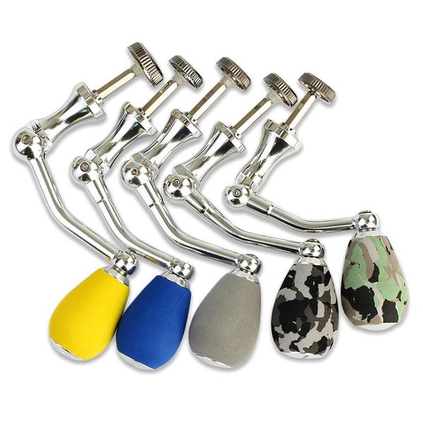 

baitcasting reels ekfan for 1000/2000/3000 spinning reel metal fishing handle+ eva knobs rocking crank handle folding