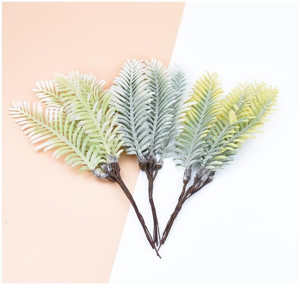 

6pcs artificial plants decorative flowers wreaths christmas decorations for home wedding diy plastic water grass scra qyljdj