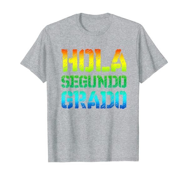 

spanish hello second grade, White;black