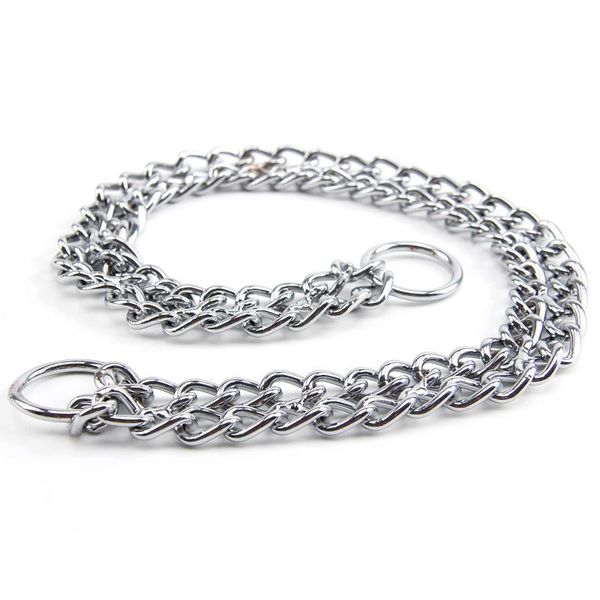 

dog collars & leashes pet supplies doggie chain puppy harness stainless steel double-row carbon cervix daisy traction rope p type