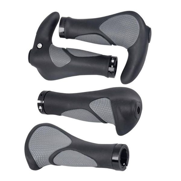 

bike handlebars &components bicycle grips rubber horn shape comfort non-slip handlebar grip for mtb bmx cycling ergonomic design parts acces