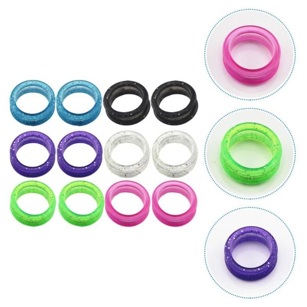

dog grooming 12pcs hair scissor finger ring pet colored silicone