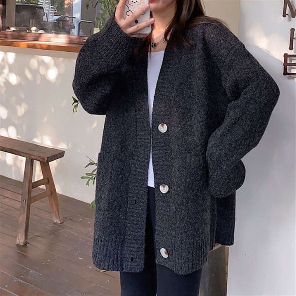

windy jacket with lazy women's morning sweater in autumn, White;black