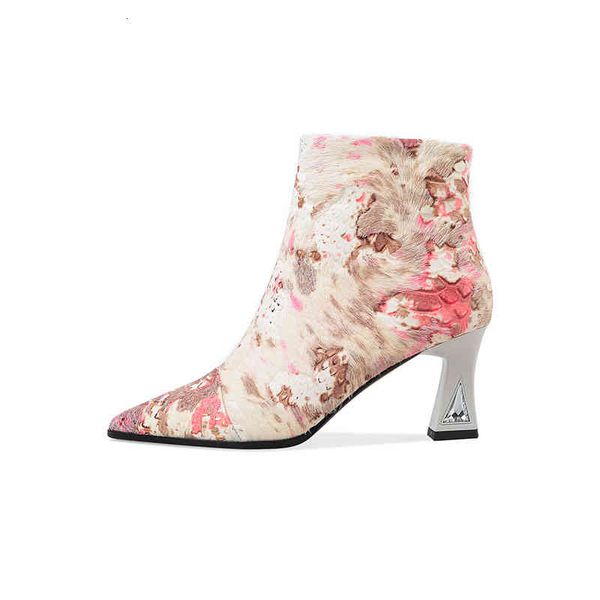 

dress shoes phoentin-botas de salto femininas, bota curta com floral, luxo, zÃ­per lateral, azul, ft1247, outono e inverno th80, Black