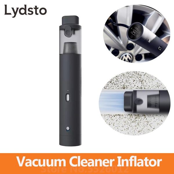 

smart home control lydsto handheld vacuum cleaner inflator 2 in 1 digital display dust collector inflated wireless portable air pump for car