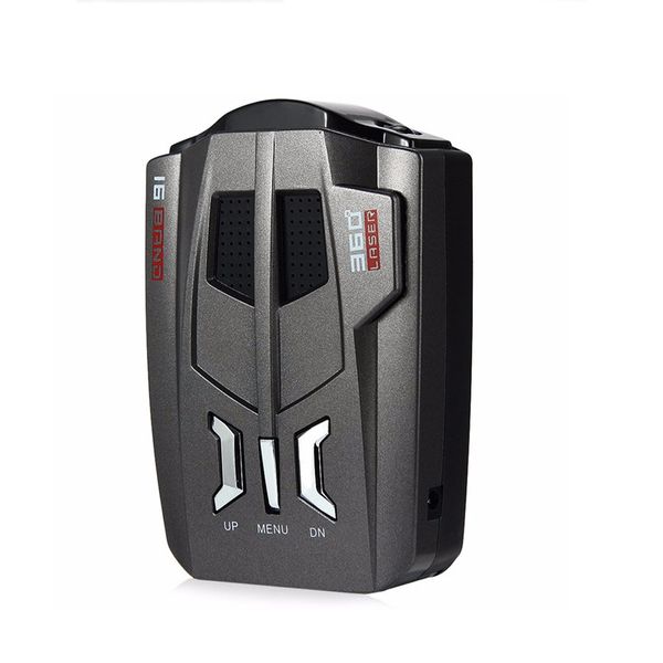 

v9 automotive car radar detector voice alert warning 16 band auto led display english / russian version radar-detector tool