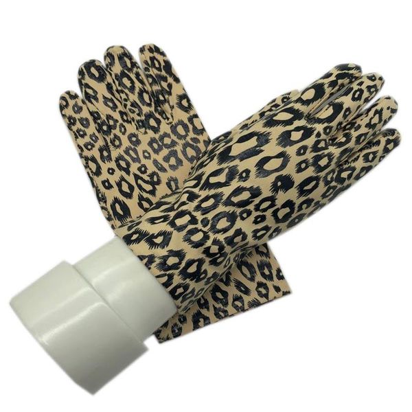 

five fingers gloves work ladies stretch cloth leopard print fashion warm autumn winter sports sun protection beautiful comforta, Blue;gray
