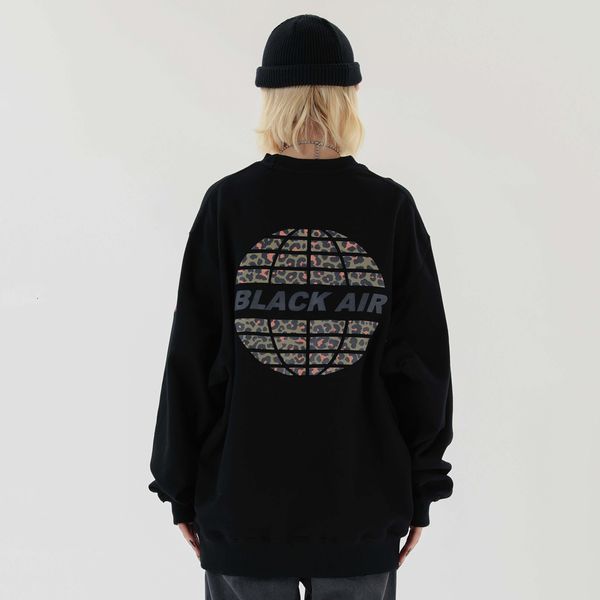 

2021 new harajuku reflective print pullover fleece hoodies sweatshirts hip hop casual hooded mens fashion hoodie ckjc, Black