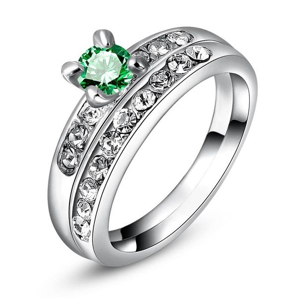 

wedding rings garilina zircon engagement silver ring female fashion rhinestone hollow couple jewelry r2273, Slivery;golden