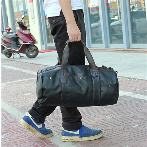 

duffel bags 2021 travel bag retro men's single shoulder hand-held