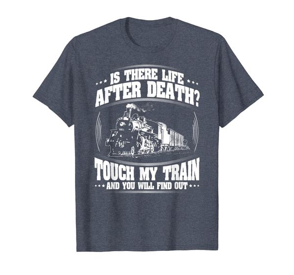 

train driver t-shirt life after death locomotive engineer, White;black