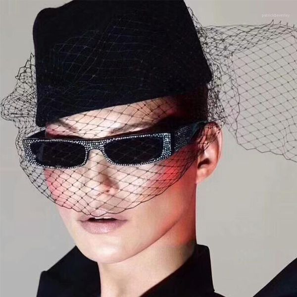 

sunglasses lmitation diamond women brand designer luxury small square rhinestone sun glasses ladies rectangle eyewear uv400, White;black