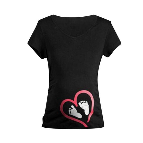 

maternity & tees women short sleeve blouse digital printed pregnancy lady t-shirt summer fashion wear, White