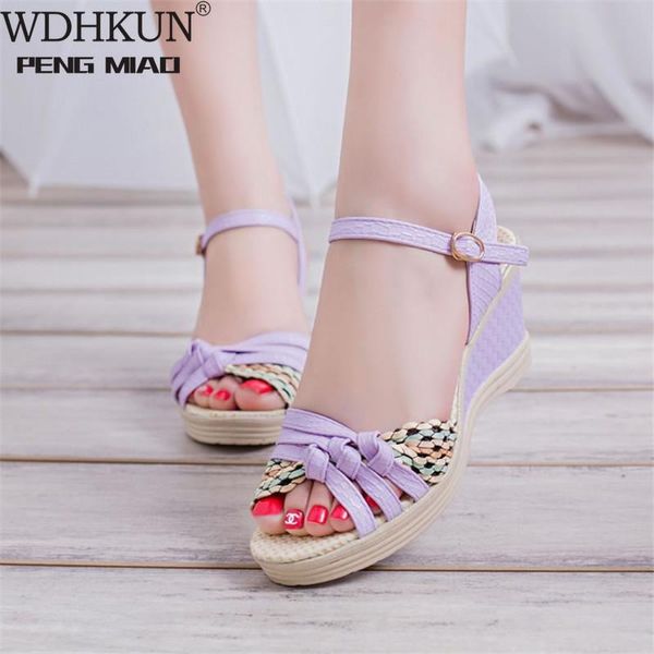 

wedges platform women sandals fashion quality comfortable bohemian women sandals for lady shoes high heel black shoes