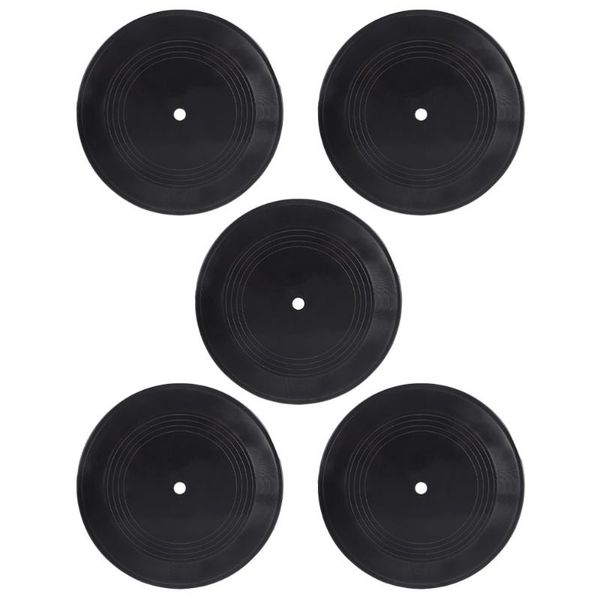 

mats & pads 5pcs wall decorative fake blank records home bedroom living room studio