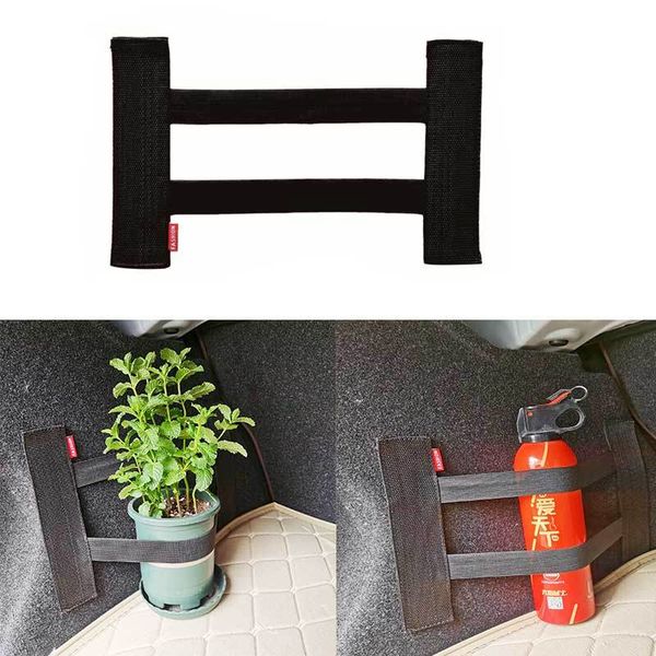 

car trunk fixed belt fire extinguisher interior luggage storage fixing binding strap tapes auto interior organizer accessories