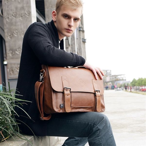 

men's belt bag, retro business three box bag, shoulder bag, large men's work bag