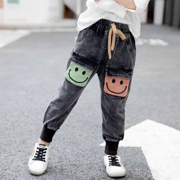 

jeans kids leggings girls autumn winter plus velvet trousers baby boys pants infantil 2021 children's clothing, Blue