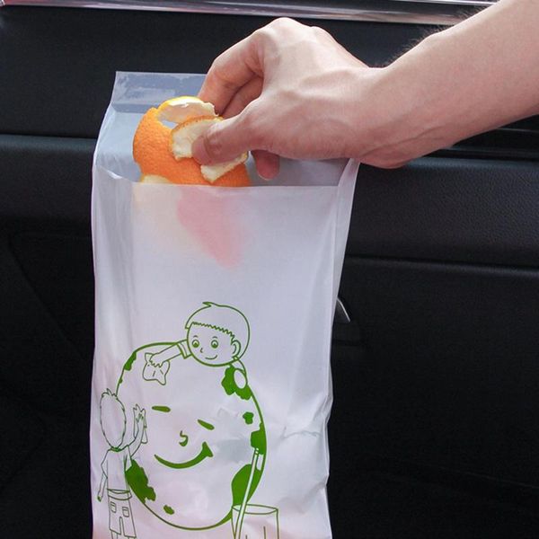 

storage bags 60pcs/set household bag portable adhesive garbage disposable cleaning vehicle