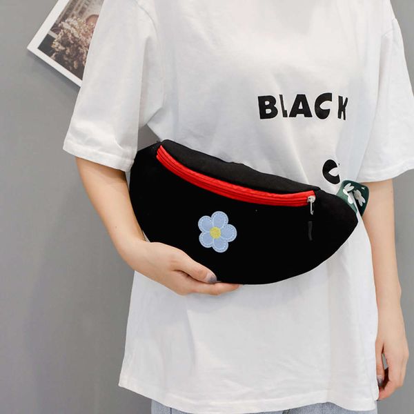 

new style canvas waist bag for women