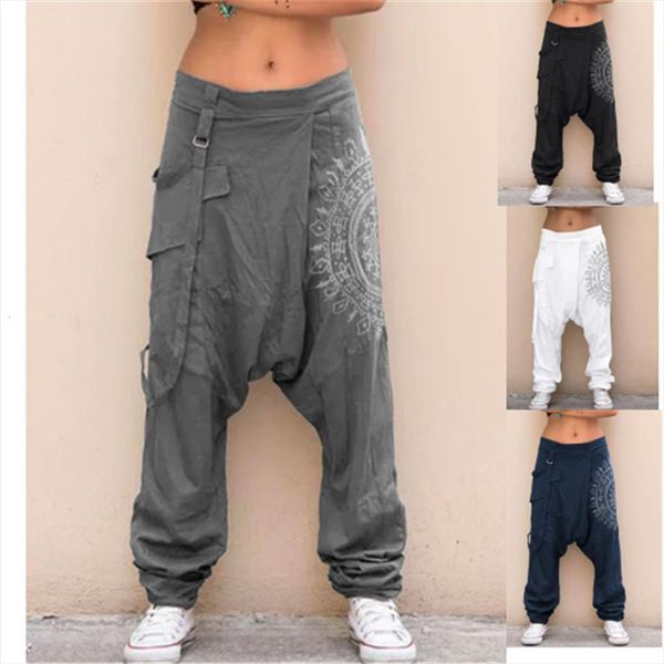 

harem pants streetwear kalenmons womens legging high waist spring autumn casual baggy hip pop punk vintage trousers, Black