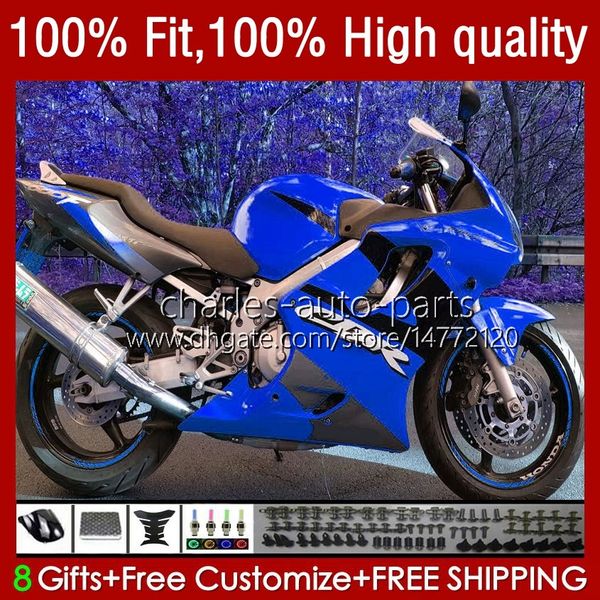 Iniezione Carrozzeria Per HONDA CBR600F4i CBR600 F4i 04 05 Blu Nero 2006 2007 Kit 55No.243 CBR 600F4i 600 F4i FS CC F4 i 2004 2005 06 07 600CC CBR600FS 04-07 Carenatura OEM