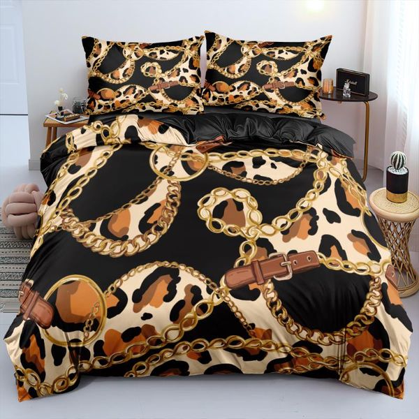 

bedding sets baroque comforter cases 3d design modern quilt cover pillow sham king  super twin size 140*200cm black beddings