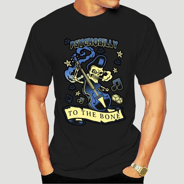 

men's t-shirts psychobilly to the bone t-shirt - direct from stockist(1)-2683a, White;black