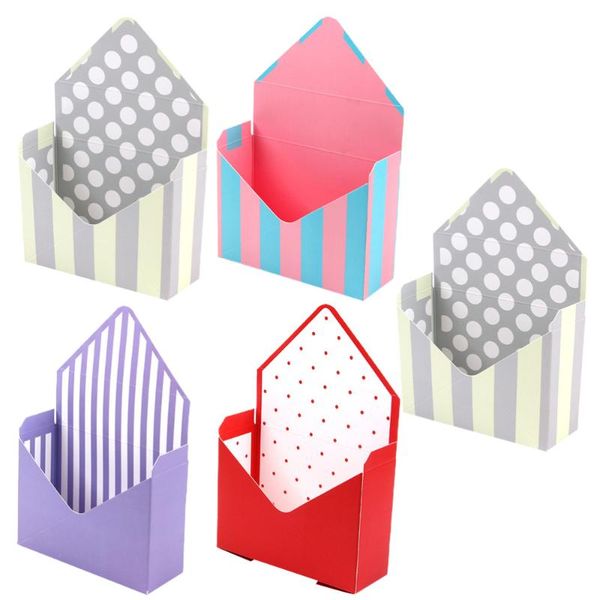 

1 set 5 pcs envelope flower boxes store decorative flower baskets boxes