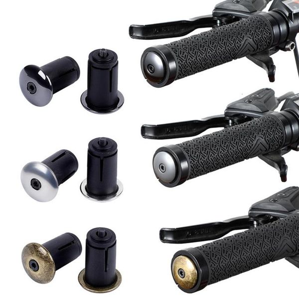 

bike handlebars &components 1 pair of mtb handlebar cap aluminum alloy bicycle bar end plug lightweigh road grips cover accessories