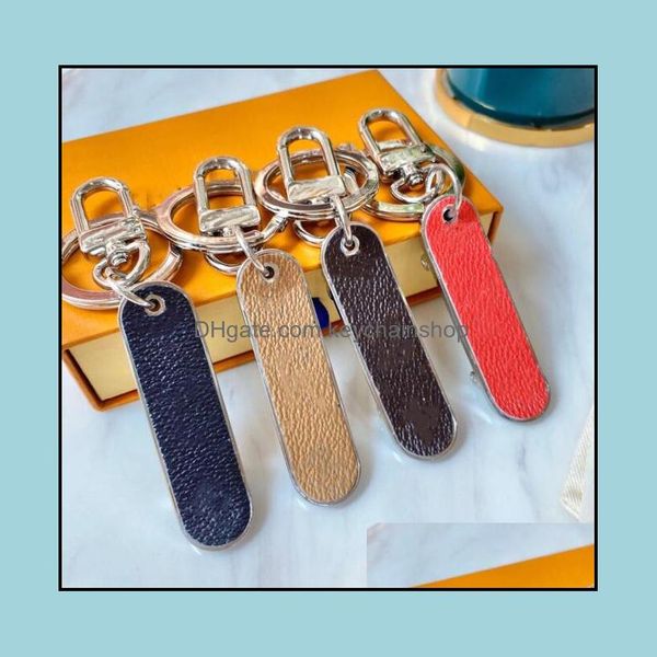 

keychains fashion aessories skateboard sports with letter metal keychain car advertising waist 4 colors key chain pendant drop delivery 2021, Silver