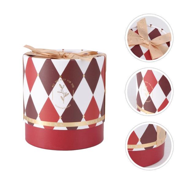 

gift wrap 1pc christmas packing box decorative apple xmas present (red)