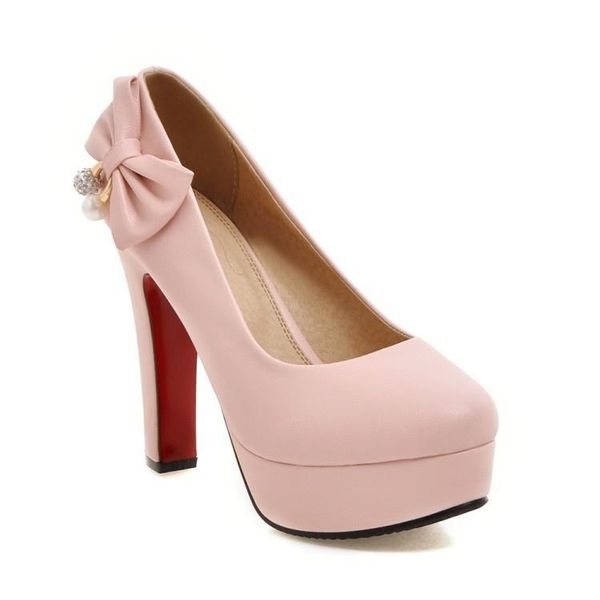

dress shoes 2021 spring and autumn round head single 12cm high heel thick waterproof platform t stage show 31-47, Black