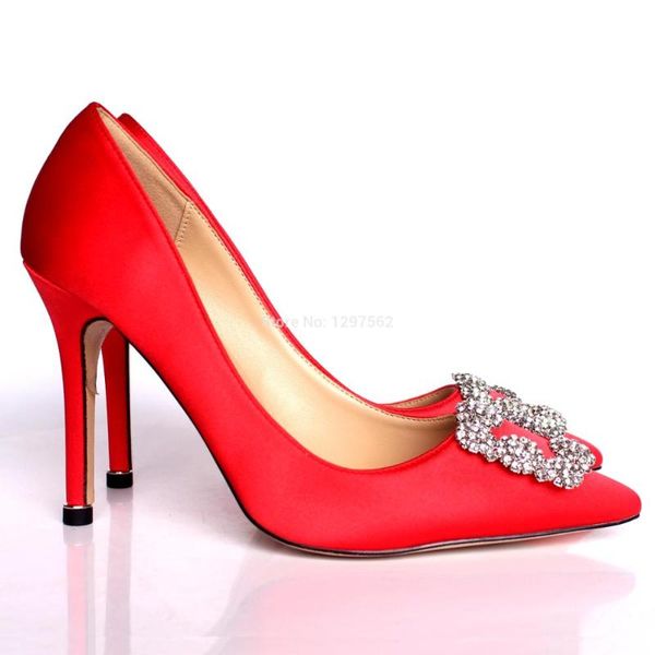 

dress shoes 2021 rhinestone high heels silk upper 6cm or 8cm 10cm stiletto women wedding party, Black