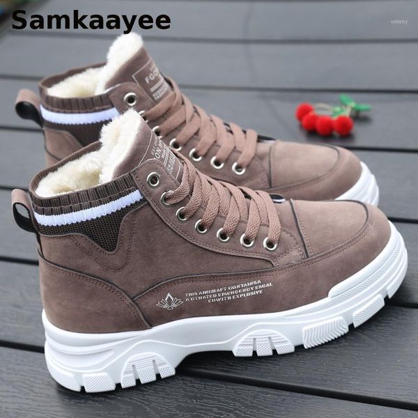 

boots size 35-40 womens winter female flock botas lace-up high shoes mujer round toe ankle motorcycle booties y561, Black