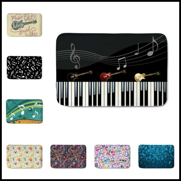 

carpets upetstory foot mattress creative notes printing mats floor mat kitchen bathroom 40x59cm doormat tapetes