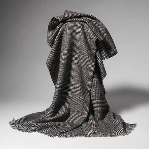 

scarves winter cashmere scarf for men, Blue;gray