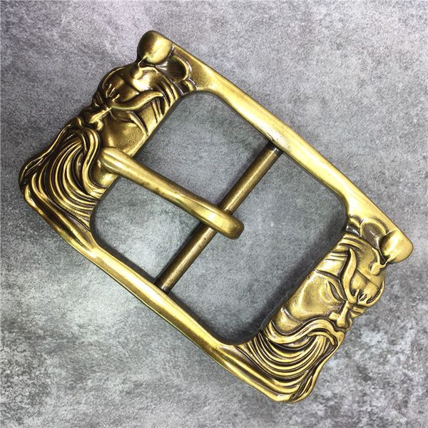 

2021 new chinese style brass classical guan yu buckle for man belt leather bk0115 vgtm, Slivery;black