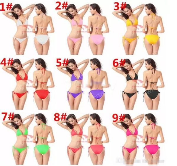 

women's triangle bikini swimwear summer swimsuit swimming suit plus size bikinis swim suits spa beach european bikini underwear