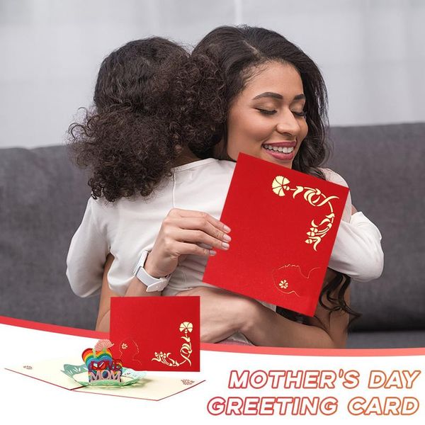 

happy mother's day women's day paper sculpture card greeting card unique and the gift for mom home decoration accessories