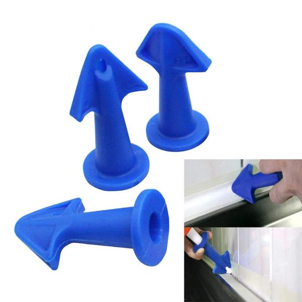 

squeegees 3pcs rubber caulk scraper fashion glue nozzle caulking grouting sealant finishing clean remover tools