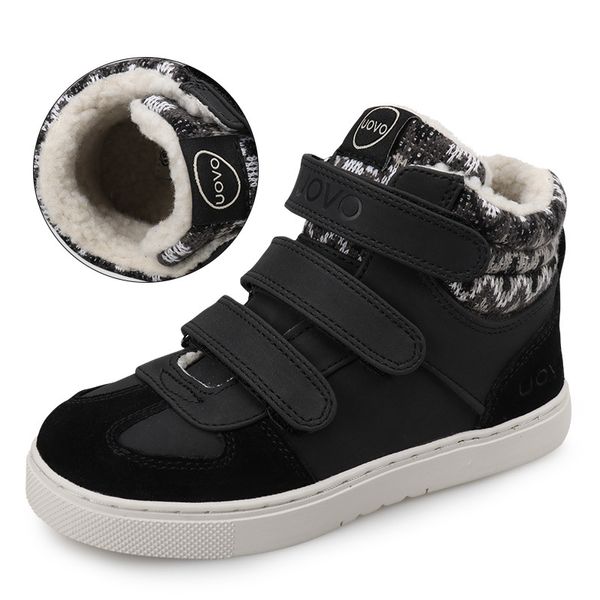UOVO Marke Winter Turnschuhe Für Kinder Mode Warme Sport Schuhe Kinder Große Jungen Und Mädchen Casual Schuhe Größe 30 #-39 # 210303