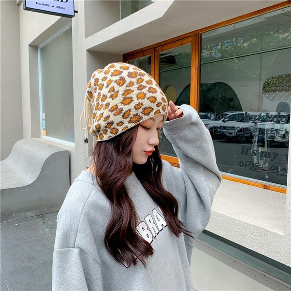 

beanie/skull caps visrover multi-functional hats snood women lic winter leopard skully double bonnet animal beanie fashion scarf hat female, Blue;gray