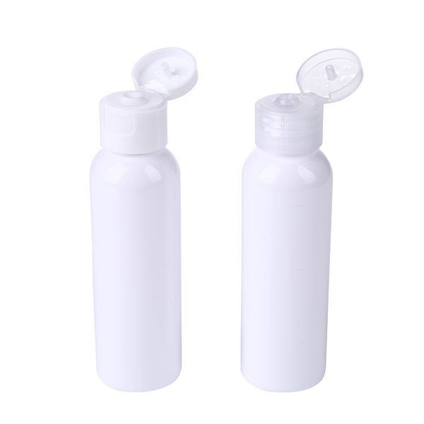 

2x 60ml empty cosmetic cream bottles refillable shower lotion shampoo containers professional new travel points bottling
