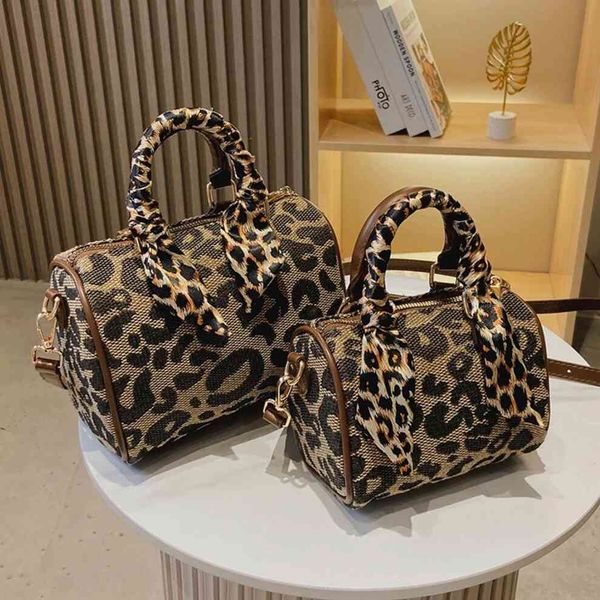 

luipaard mini tote winter new canvas women luxury designer handbag vintage shoulder bag wallets