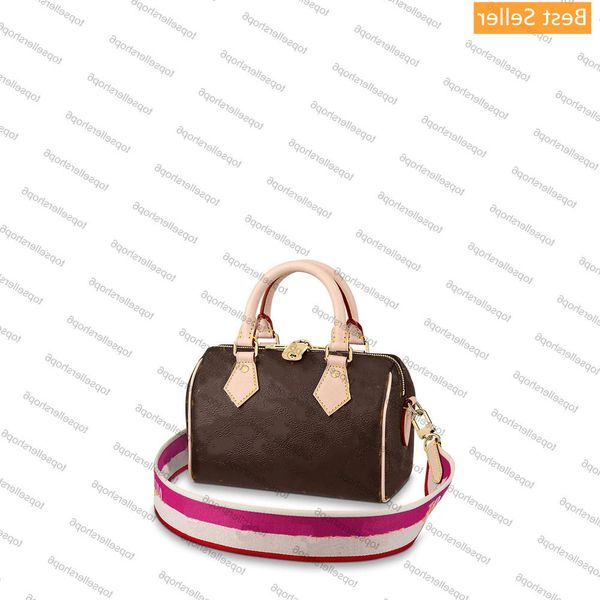 

ckjersey m45948 bandouliere 20 designer women travel bag canvas cowhide trim textile strap purse clutch crossbody handbag shoulderbag