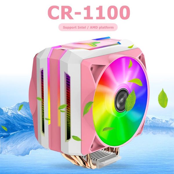 

fans & coolings jonsbo cr1100 6 heat pipe tower cpu cooler 12cm 5v 3pin argb addressable cooling pwm silent fan for intel 775 1155 1156 am4