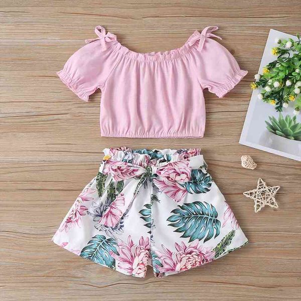 

children clothing summer girls clothes t-shirt shorts kids sport suit tracksuit for sets 2 3 4 5 6 year, White