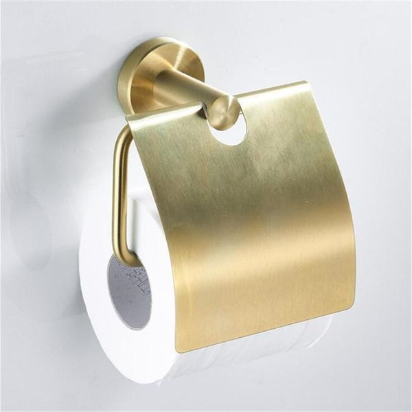 

toilet paper holders roll holder with cover hardware accessories brushed gold stainless steel pendant hook towel rack
