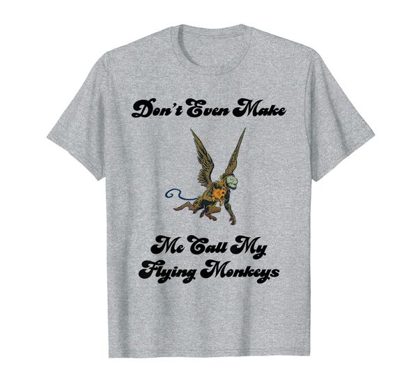 

wizard flying monkey t-shirt funny, White;black
